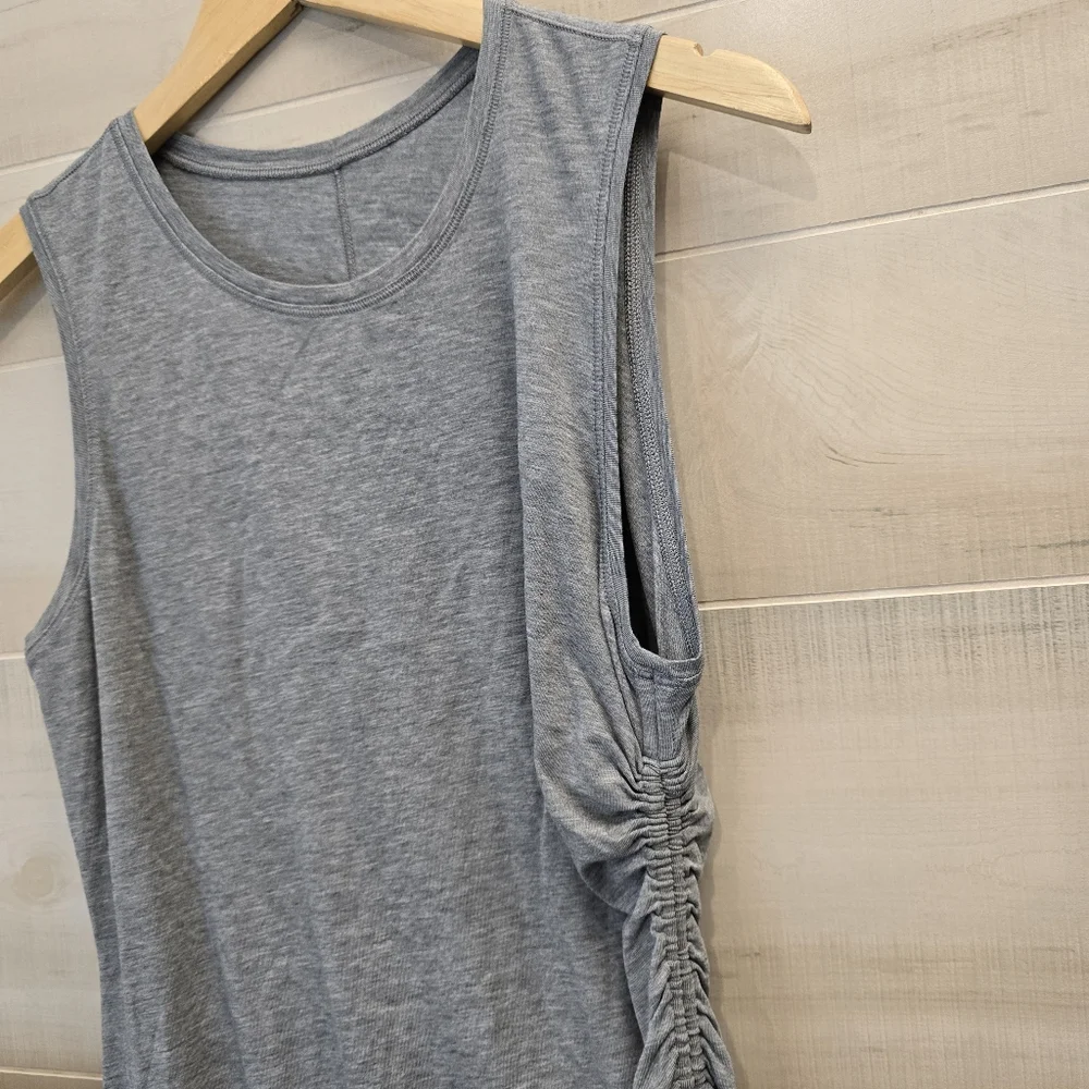 {8} Lululemon Cinch It Tank Dress Heathered Grey - Picture 5 of 9